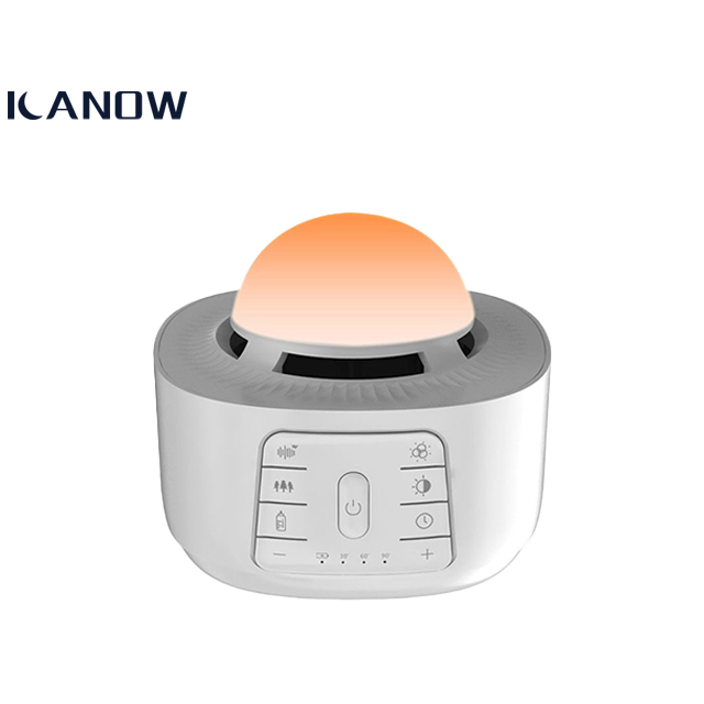 White Noise Machine Sound Soother Smart Night Light Therapy Player Custom Sleep Baby Aid Speaker With Rain For Kids Relaxation