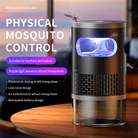 Tueur de moustiques rechargeable par USB, lampe anti-insectes à lumière ultraviolette UVA, lampe tue-insectes pour moustiques, mouches, mites, insectes