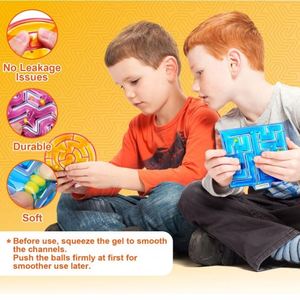 Adult Office Noiseless Maze Decompression Toy Portable Multi-track Bead Fidget Toy <b>Desk</b> Anti-Anxiety Stress Relief Toy - Product Image 3