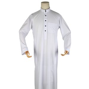 Vestido étnico árabe de <span class=keywords><strong>Alharamain</strong></span> para hombre, de Gamis caftán, Pria, Jubah, Abaya, Jalabya, ropa islámica de Ramadán, color blanco - Product Image 6