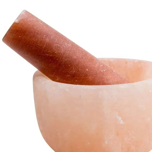 Nuevo Mortero y Maja de Sal del Himalaya Natural 2025, con Tacto Real para Moler Especias, Hierbas y Condimentos, Pakistán - Product Image 3