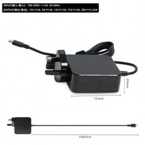 ที่ชาร์จแล็ปท็อปแบบ USB C <span class=keywords><strong>พา</strong></span><span class=keywords><strong>ว</strong></span><span class=keywords><strong>เวอร์</strong></span><span class=keywords><strong>แบงค์</strong></span>65W ปลั๊ก EU ที่ชาร์จแบบพกพาสำหรับ <span class=keywords><strong>Asus</strong></span> HP Lenovo Dell Acer - Product Image 5