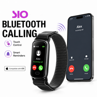 Bracelet intelligent 50g en TPU léger avec boucle, chargement magnétique, autonomie de 15 à 21 jours, compteur de pas tactile iOS, moniteur de fréquence cardiaque et de sommeil, échantillon