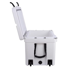 Rotomolded mát hộp bánh xe 75qt nhiệm vụ nặng nề băng ngực biểu tượng tùy chỉnh câu cá mát <span class=keywords><strong>bin</strong></span> cắm trại ngoài trời sử dụng thương mại ghế - Product Image 6