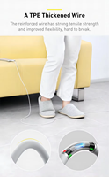 Kabel Data Micro USB Ramah Lingkungan V8 Kabel Charger USB Micro 1M V8 Kabel Pengisian Cepat
