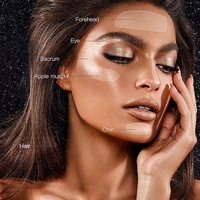 Maquillage de visage de luxe Blush On Make Up Private Label Highlighter Blusher Powder Cosmetics 3d Rose Petal Flower Blush