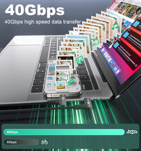 Adaptador Magnético USB C con Pantalla LED de 240W, Conector en Ángulo de 90 Grados de 24 Pines para iPhone, <span class=keywords><strong>Samsung</strong></span>, Huawei <span class=keywords><strong>Notebook</strong></span> - Product Image 5