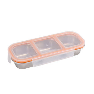 Lonchera de Acero Inoxidable 304 con Tres Compartimentos y Tapa de Plástico para Pérdida de Peso y Comidas Ligeras, Uso Adulto - Product Image 5