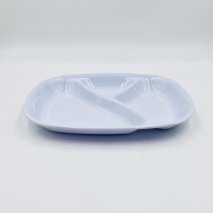 <span class=keywords><strong>Assiette</strong></span> carrée en mélamine 3 compartiments <span class=keywords><strong>Blanche</strong></span> <span class=keywords><strong>Neige</strong></span> pour buffet, restaurants et fêtes - Product Image 6