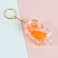Porte-clés pendentif en PVC, simulation de bâtonnet de glace, modèle miniature de jouet alimentaire DIY, décoration de sac