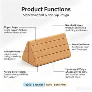 Tabla <span class=keywords><strong>de</strong></span> Yoga Inclinada <span class=keywords><strong>de</strong></span> <span class=keywords><strong>Corcho</strong></span> Natural con Logotipo Personalizado, Ecológica y Sostenible, para Estudios <span class=keywords><strong>de</strong></span> Fitness Profesionales, Venta al Por Mayor - Product Image 5