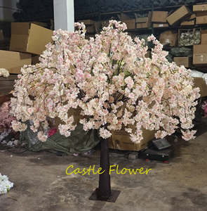 O-T014 grosir pohon palsu kustom dekorasi buatan pohon tengah meja bunga sakura sutra kualitas tinggi untuk pesta pernikahan - Product Image 5