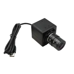 Obturación globales de alta velocidad 120fps montaje CS de distancia focal variable de 2,8-12mm UVC Plug Play sin conductor cámara USB con Mini caso