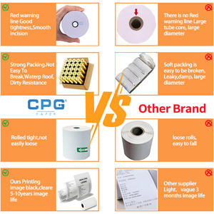 Thermal Paper Distributor Wholesale POS/ATM Cash Register Paper 57X 40mm 80x80mm Thermal Paper Roll Raw Material - Product Image 4