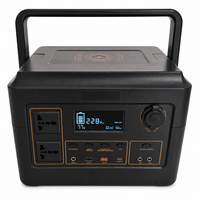 Station d'alimentation portable 1000W LiFePO4, panneau solaire extérieur, onde sinusoïdale pure, chargeur sans fil 15W, onduleur MPPT, camping, camping-car, urgence