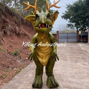 Disfraz de Dragón Animatrónico de Tamaño Real con Patas Ocultas, Accesorios para Películas, Modelo de Dragón Azul Realista que Camina - Product Image 4