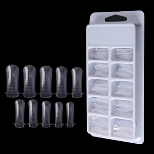 100 Uds. Moldes de Gel de Poligel para Uñas, Puntas Acrílicas de Doble Forma para Construcción Rápida, Herramienta de Salón para Extensión de Manicura UV, Venta al por Mayor - Product Image 1