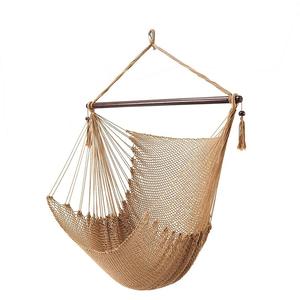 Chaise hamac d'extérieur balançoire hamac suspendu balançoire corde de coton filé doux tissage chaise de lecture suspendue - Product Image 2