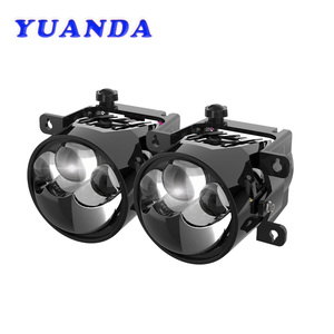 Proyector LED Azul YUANDA K201 H11 HB3 9005, Luz Alta y Baja, Lente Doble, Impermeable, Aluminio <span class=keywords><strong>BMV</strong></span>, para Lámpara Antiniebla Láser, 40W, 12V, 1 Año de Garantía, 4000 - Product Image 3