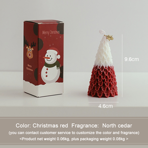 Handmade Christmas Tree Paraffin Wax Scented <b>Candle</b> Christmas Decorations Gifts Novelty Scented <b>Candle</b> - Product Image 6