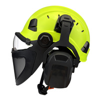 Casque de sécurité innovant ANT5PPE ANSI EN397 avec double écran facial, visière transparente, protection en maille et protège-oreilles