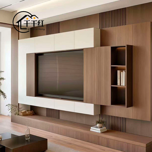 Mobile <span class=keywords><strong>TV</strong></span> in Legno Semplice, Set Consolle Porta <span class=keywords><strong>TV</strong></span> per Casa, Mobile Intrattenimento Moderno per <span class=keywords><strong>Soggiorno</strong></span>, Camera da Letto e Appartamento - Product Image 1