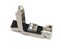 Konektor Transmisi Sinyal Data Jaringan Industri Siemens Profinet 4-Pin Shielded CAT5 RJ45 Model 999161