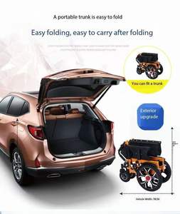 Potente silla de ruedas eléctrica motorizada, neumático delantero grande y ancho, excelente capacidad de cruce de obstáculos, equipo de rehabilitación plegable - Product Image 6