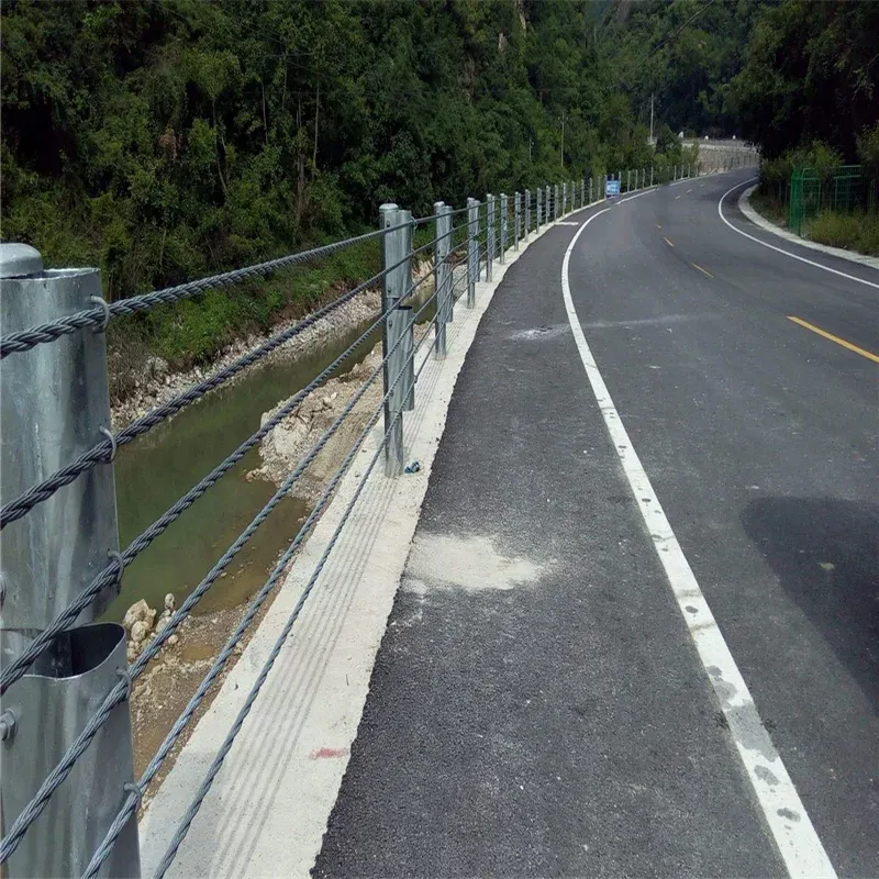 Barreira popular de cabo de aço Corrimão de cabo flexível para barreira de beira de estrada