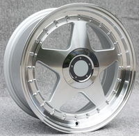 Rines de Diseño Clásico 5x112/120 de 16, 17 y 18 Pulgadas con Borde Profundo, Rines de Aleación Plateados para Autos de Pasajeros BMW, Benz y Mercedes