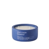 Bougie parfumée artisanale en céramique mate, 2 mèches, cire de soja, aromathérapie, parfum d'ambiance, bougie décorative