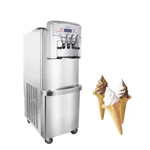 High-end çift sistemi yumuşak dondurma yapma makinesi ticari kullanım için dondurma yapma makinesi