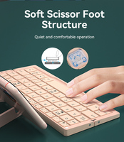 Keyboard Laser Lipat Mini untuk Ponsel, iPad & Laptop, Antarmuka USB, Rilis Terbaru, Paket Combo dalam Bahasa Inggris