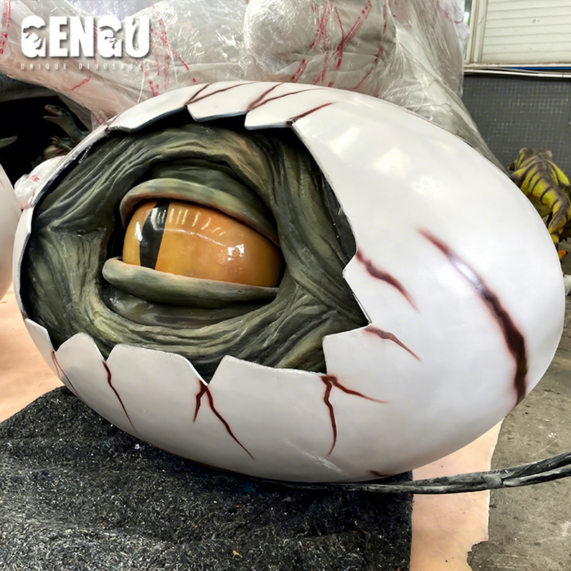Artificial Fiberglass Dinosaur Egg Statue Indoor