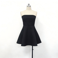 Robe courte vintage dos nu pour femme, nouvelle mode automne 2026, avec bande de maintien de poitrine, sans manches, décontractée, robe femme, Vestidos Robe