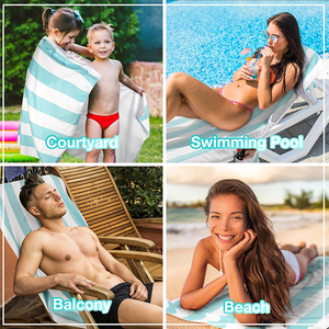 U962 Portatile Sedia a Sedia a Sedia Salvietta con Tasca Adattata per Asciugare Rapido Copri Poltrona per Piscina <span class=keywords><strong>da</strong></span> Viaggio All'aperto a Prendere Il Sole - Product Image 5