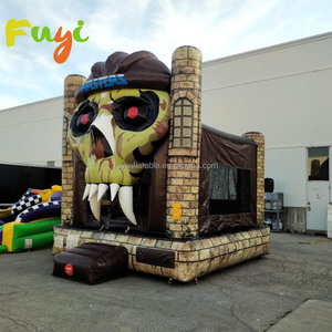 Maison de rebond hantée Offres Spéciales Halloween avec <span class=keywords><strong>toboggan</strong></span> à double face Vente directe d'usine gonflable - Product Image 5