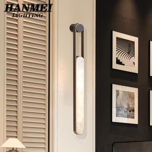 Modern Stainless Steel & Marble <b>Wall</b> <b>Sconce</b> With LED Light Source for Living Room Bedroom Home Office HM-YL-W761 Modern Design S - Product Image 2