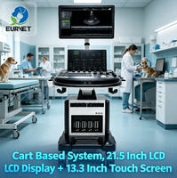 Système d'échographie vétérinaire 4D EURVET V4.0 sur chariot, nouveau moteur d'imagerie, multilingue, pour usage vétérinaire