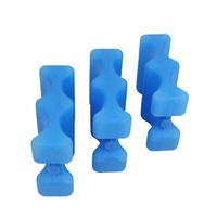 Bloc de glace réutilisable en plastique en forme de vague pour boissons, lait frais