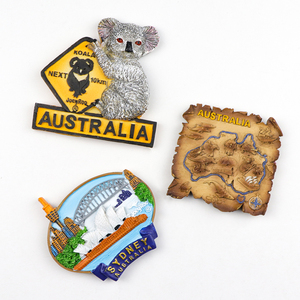 Venta al por mayor diseño personalizado <span class=keywords><strong>Australia</strong></span> países recuerdo Koalas 3D resina polivinílica imán de nevera para Decoración - Product Image 1