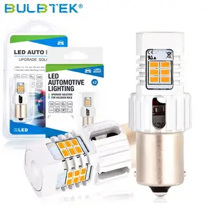 BULBTEK SMD3020-4 Bóng Đèn LED 1156 Đèn Led 12 Volt Chức Năng CANBUS Siêu Sáng Bóng Đèn Led Nhỏ Tự Động