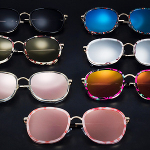 Maidis Round Sunglasses Gold <b>Frame</b> <b>Black</b> Lens UV400 Protection Unisex Fashion Style - Product Image 2