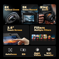 Appareil photo hybride 5K 64MP avec zoom optique 8X et écran tactile – Fabricant chinois