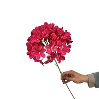 W-A0035 Handgefertigte Seiden-Hortensie Realistische Künstliche Blume Hochwertige Naturgetreue Hochzeits- & Neujahrs-Heimpartydekoration