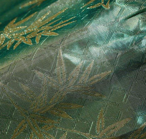 Revêtement mural en acier inoxydable ultra-fin, ignifuge, tissé jacquard métallique à motif bambou oriental, texture distinctive - Product Image 4