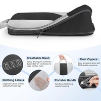 Ensemble de 10 cubes de rangement de voyage personnalisés, organisateurs de bagages de qualité supérieure