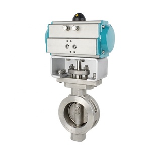 Vanne papillon pneumatique à double excentricité à double action pour les fluides gazeux pour les conduites de vapeur de tailles DN15 DN20 DN25 DN32 DN50 <span class=keywords><strong>DN65</strong></span> - Product Image 4