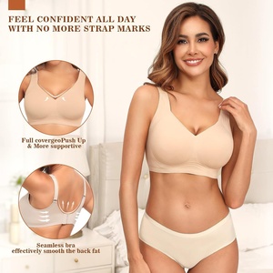 <span class=keywords><strong>Reggiseno</strong></span> con <span class=keywords><strong>Ferretto</strong></span> Sottile <span class=keywords><strong>Senza</strong></span> Cuciture, Stile Europeo e Americano, con <span class=keywords><strong>Imbottitura</strong></span> Rimovibile, Effetto Minimizzante per Seno Grande, Bestseller - Product Image 3
