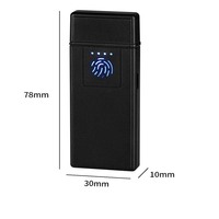 Briquet électrique rechargeable portable tactile coupe-vent Mini USB 2024 pour homme – Idéal comme cadeau